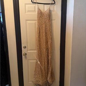 Aspeed Gold Sequin Dress